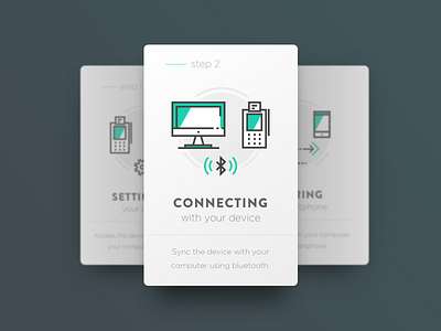 Onboarding Cards card design icon steps ui