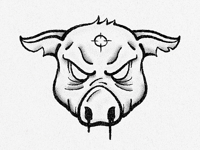 Ilustration for Sujos Airsoft Team branding design illustration logo pig illustration vector