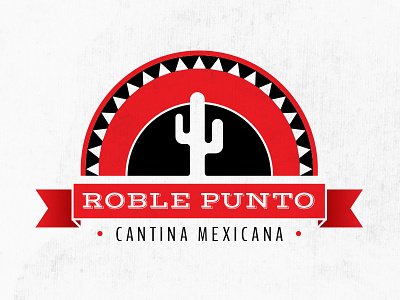Roble Punto Logo art direction brand design food graphic illustration logo logo design logo symbol mexican restaurant sombrero
