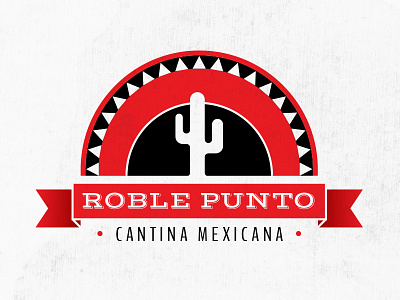 Roble Punto Logo art direction brand design food graphic illustration logo logo design logo symbol mexican restaurant sombrero