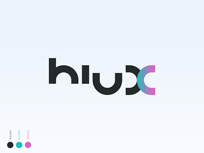 hiux logotype brand identity branding hiux logo logo design logotype mark vector vectors