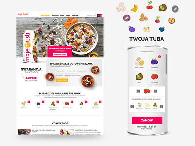 Mojemusli design ecommerce muesli site ui ux web webdesign www