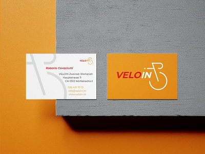 Business card for Swiss bike shop 8chdesign bike business card business card design business cards shop stationery stationery design swiss velo