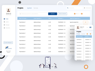 Dashboard Design - Monotoring investements