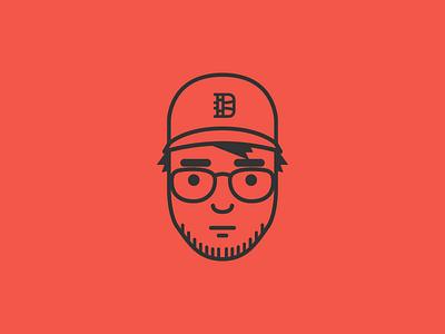 My big, dumb face avatar avatar detroit face glasses hat illustration nerd vector