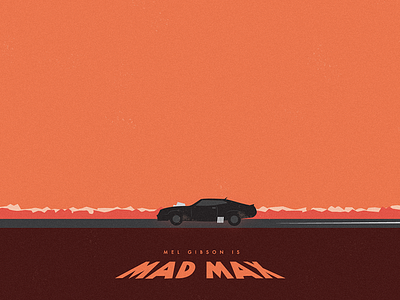Mad Max car illustration mad max movie poster vector
