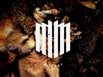 Metal Monday logo metal monday music vector website wolves