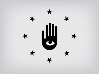 Coordination eye hand stars vector