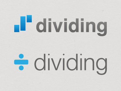 Dividing Logos flat icon identity logo type vector