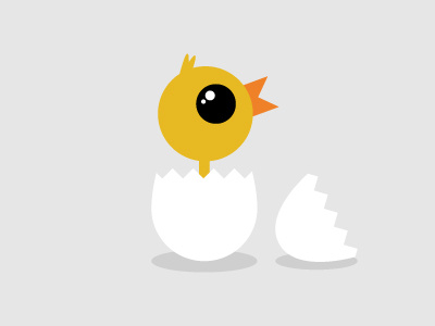 Chick Hatchling chick chicken easter egg illustration vector