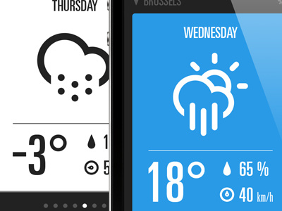 Weather app update app cloud iphone sun sunny thunder ui weather