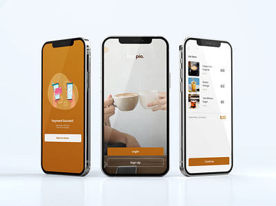 Coffee App graphic design ui