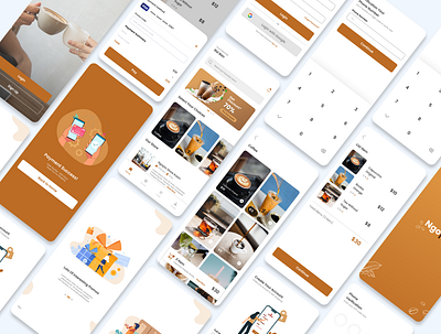 Ngopio - Coffee App Design branding design flat design flyer design graphic design illustration instagram feed poster design ui