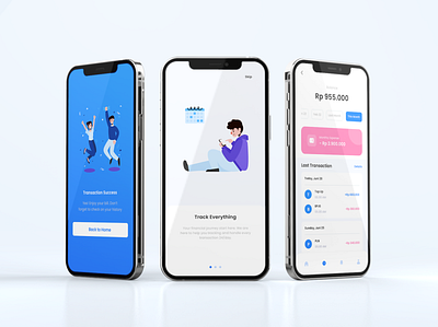 E-Wallet App branding design flat design flyer design graphic design illustration instagram feed logo poster design ui