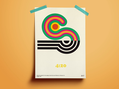 Artwork Design / Happy 420 art branding clean design flat graphic design icon illustration illustrator layout logo logo design minimal poster typography ui ux vector web website
