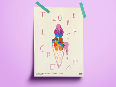 Artwork Design / I Love Ice Cream