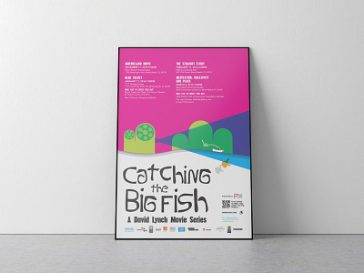 Digital Artwork | Catching the Big Fish Movie Screening art branding clean design flat flyer graphic design illustration layout logo postcard poster typography ui vector
