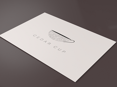 Cedar Cup Logo Design adobe adobe illustrator branding design graphic design logo minimal minimalist mockup