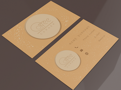 Business Card Design Coffee Corner