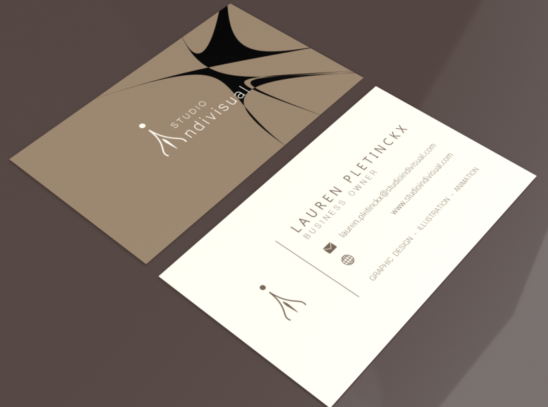 Business Card Design Studio Indivisual 2 by Lauren Pletinckx on Dribbble
