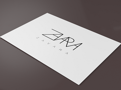 Zavara Logo Design adobe adobe illustrator branding design designer designs graphic design logo minimal mockup