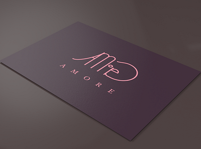 Amore Logo Design adobe adobe illustrator branding design designer designs graphic design logo minimal mockup