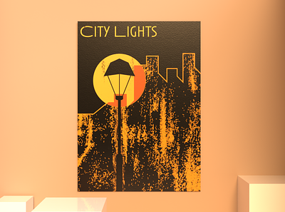 City Lights Poster Mockup adobe adobe illustrator design designer designs graphic design mockup poster poster art poster design studio