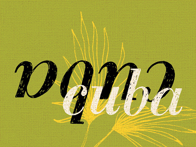 Cuba cuba lettering sketch travel