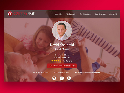 Personal Portfolio Website flat design landing page design portfolio design portfolio page realestate realestateagent website design