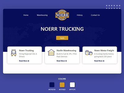 Trucking Website with flat layouts bootstrap4 trucking