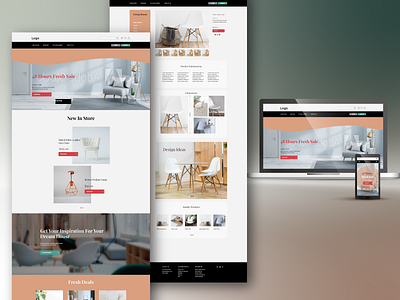 Furniture website design design ui uidesign uiux uiuxdesign ux web website design