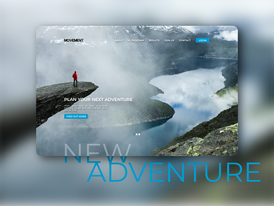 Movement website design by Elena Cenac on Dribbble