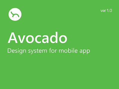 Avocado - Design system for mobile app