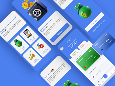 Financial app concept