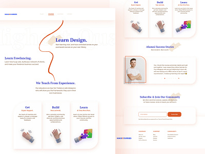 Courses website concept branding courses design graphic design illustration ui uiux user experience user interface userinterface ux ux design ux research uxui website website design