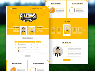 Allstars Website allstars design landing league responsive sports star team ui ux web website