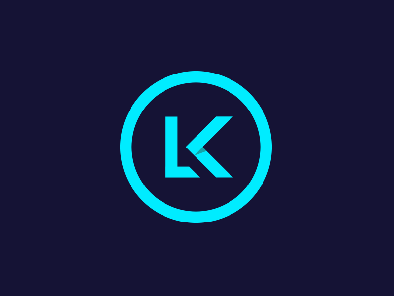 LK Logo brand branding design fitness gym health icon identity lk logo mark personal