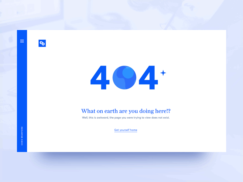 Portfolio 404 404 animation error face globe motion website world
