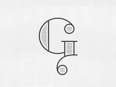 G ball terminal clean crisp elegant g lettering modern open face simple typography vintage