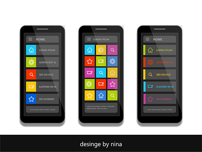 black adobe xd app design flat icon minimal ui ux web