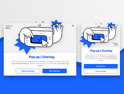 Maratón UI - Pop up / Overlay daily design overlay pop up pop up overlay ui ux