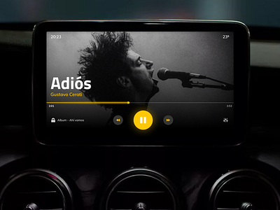 Maratón UI - Music Player car daily design m music music player ui ux