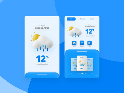 Weather App air conditioner daily design illustration maratonui ui ux weather weatherapp