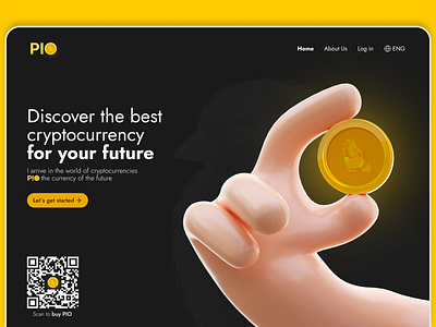 PIOcoin - Cryptocurrency landing page