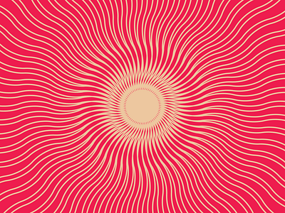 Waves lines pattern psychedelic sun trippy waves