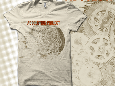 Absolution Project tee apparel bitmap gears glitch tee texture