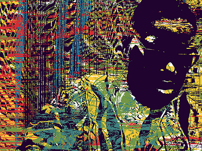 BIGGIE biggie smalls colors glitch art halftone texture