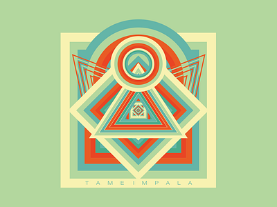 TAME IMPALA band merch color geometry palette shapes tame impala vector