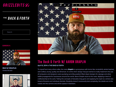 BN4 w/ Draplin - Live back forth bn4 design draplin interview web