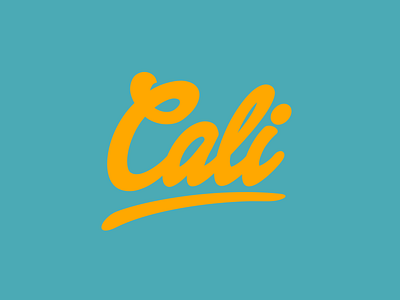 Cali california mark script type typography